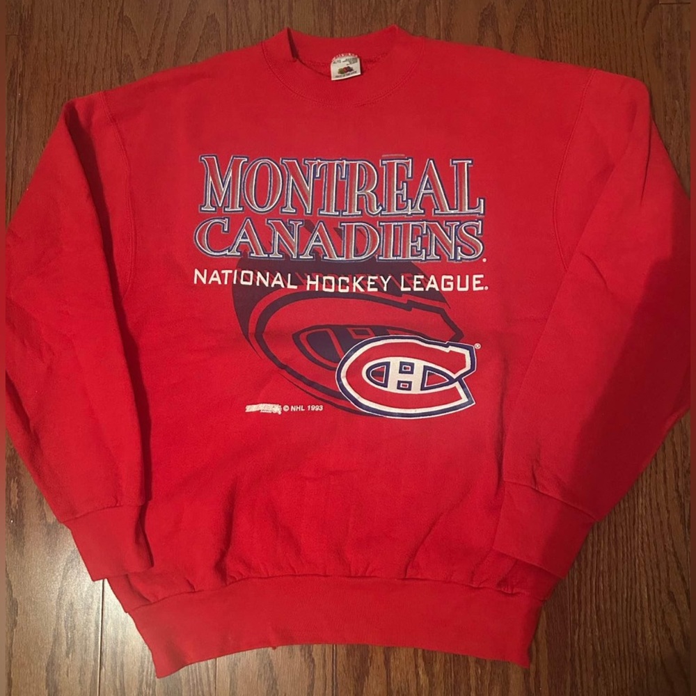 Vintage Montréal Canadiens Crew Neck Sweatshirt from 1993